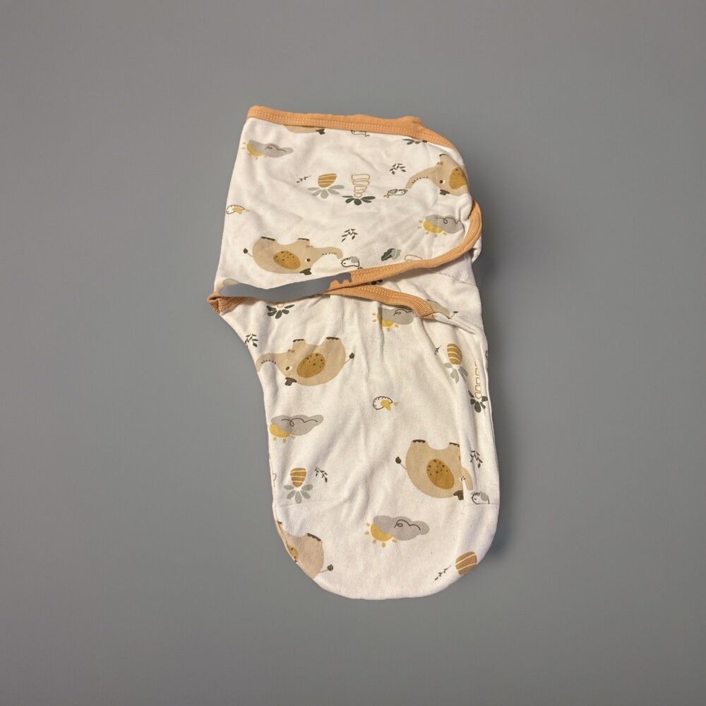 Unbranded Baby Swaddle Blanket Wrap Hook And Loop Closure 100 % Cotton
